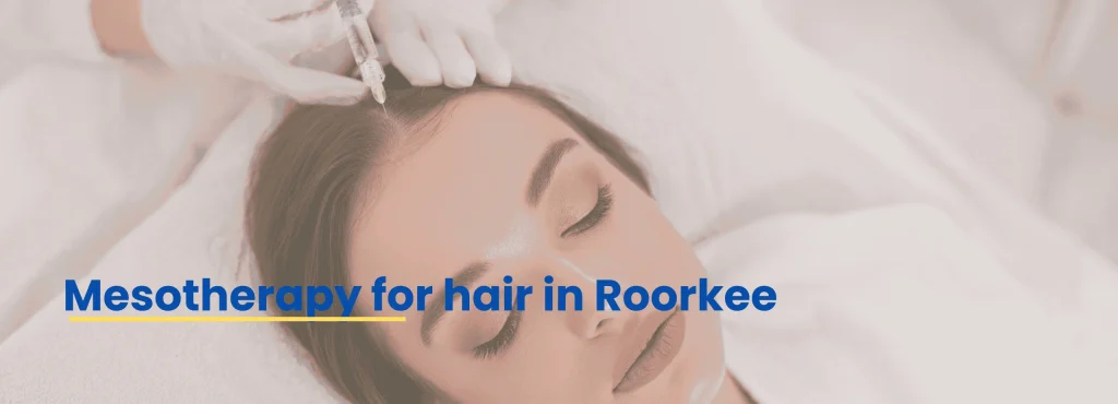 A woman receiving Mesotherapy for Hair in Roorkee at Ace Clinic, performed under expert supervision by Dr. Tanveer Fatima.