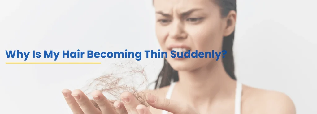 Dr. Tanveer Fatima providing hair thinning treatment in Roorkee at ACE Skin and Hair Clinic for sudden hair thinning and hair loss concerns.